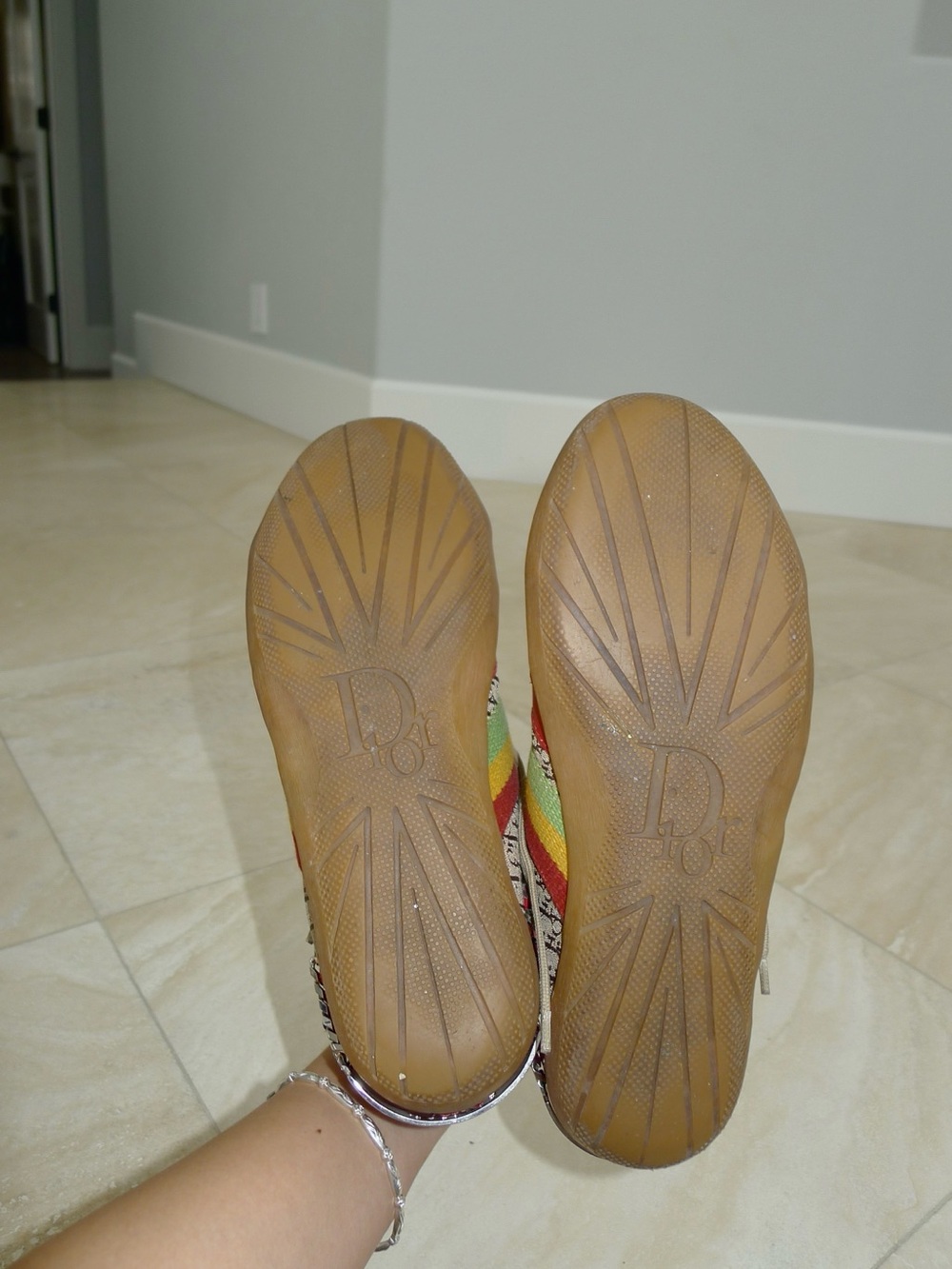 Vintage Dior Rasta High-Top Sneakers ✶ - Picture 7 of 7